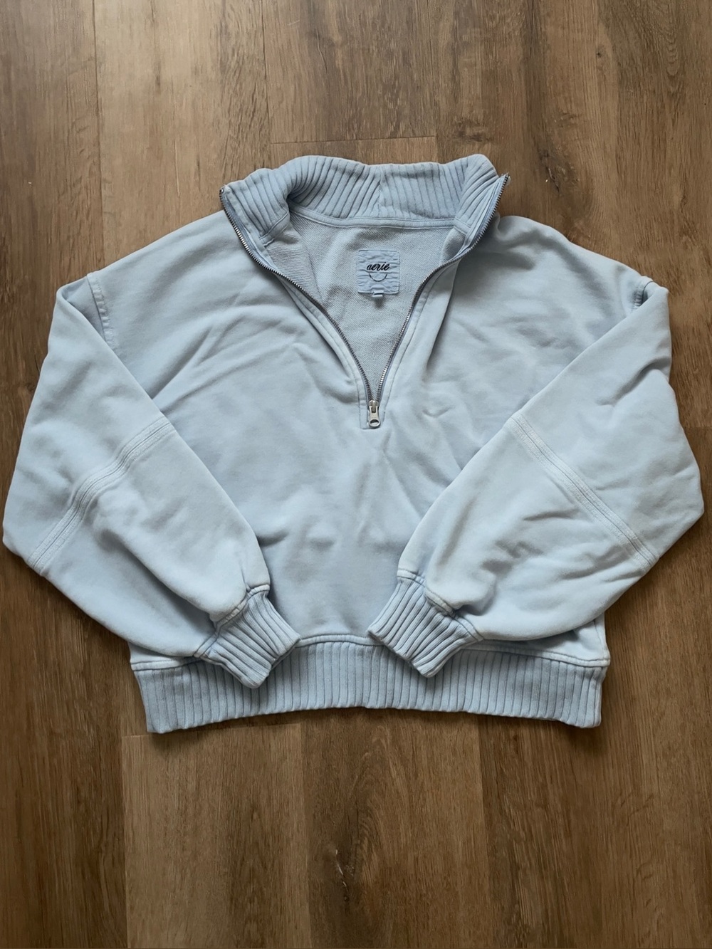 Aerie Light blue Half-Zip Pullover